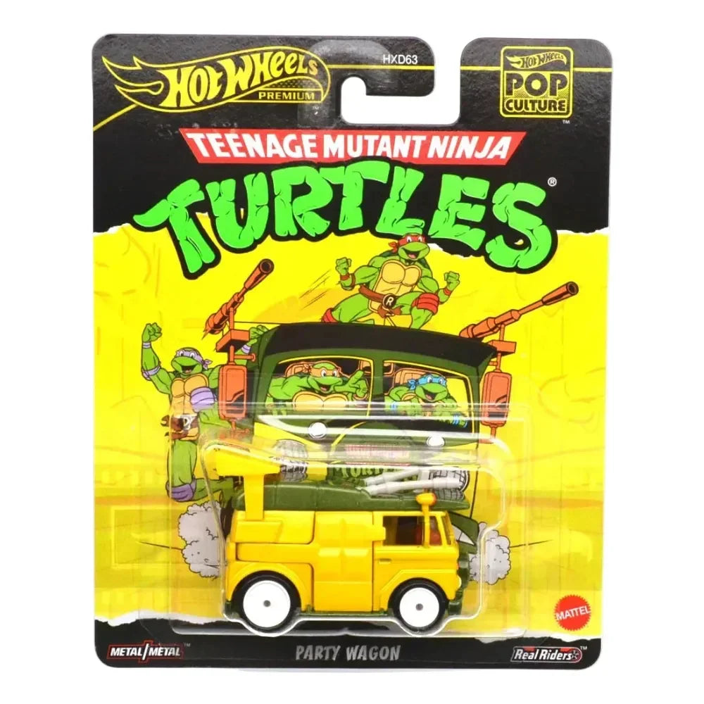 Pop Culture Teenage Mutant Ninja Turtles - Party Wagon, 1:64 Scale (Yellow) — image 1