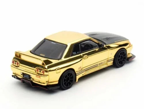 Nissan Skyline GT-R (R32) Top Secret, 1:64 Scale (Chrome Gold) — image 3