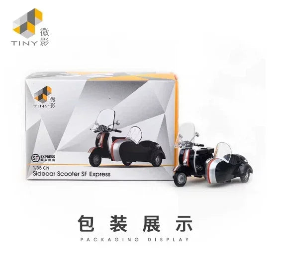 Scooter with Sidecar (SF Express), 1:35 Scale — image 1