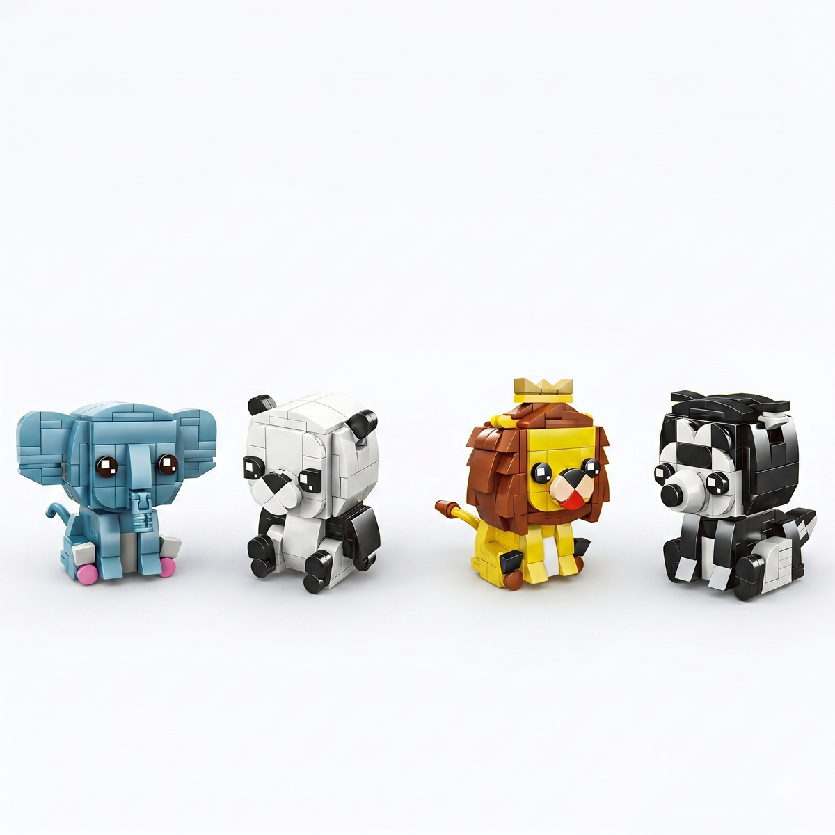 Animal Building Blocks — Set of 4, Assortment A