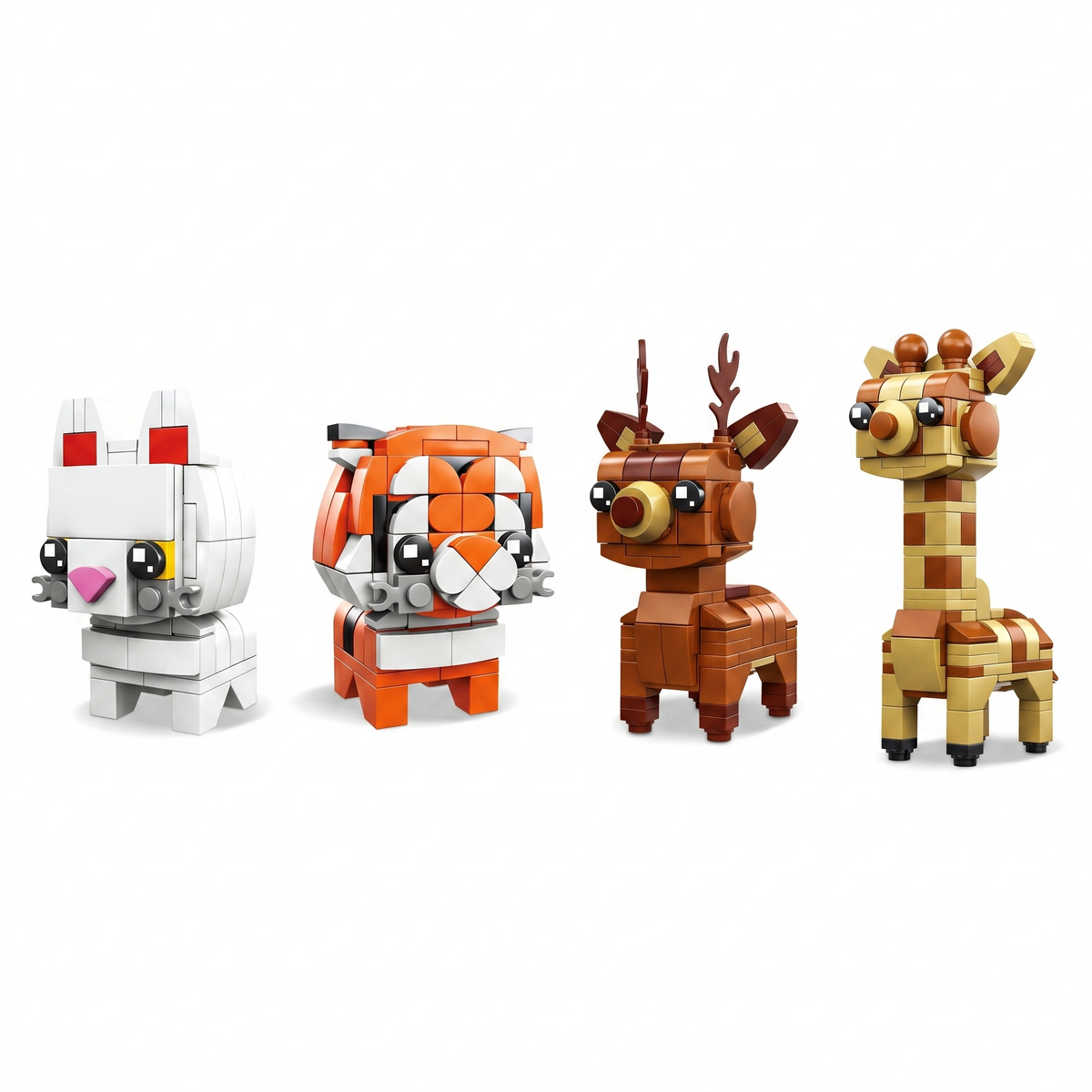 Animal Building Blocks — Set of 4, Assortment B