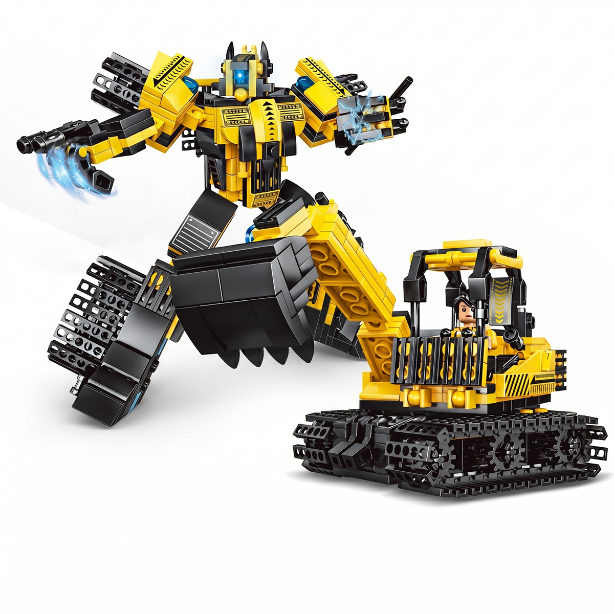 Deformable Engineering Excavator Building Blocks