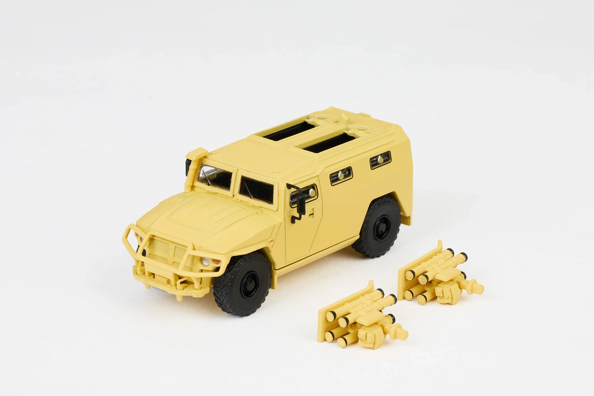 Gaz Tiger Armoured Vehicle, 1:64 Scale (Brown) — image 1
