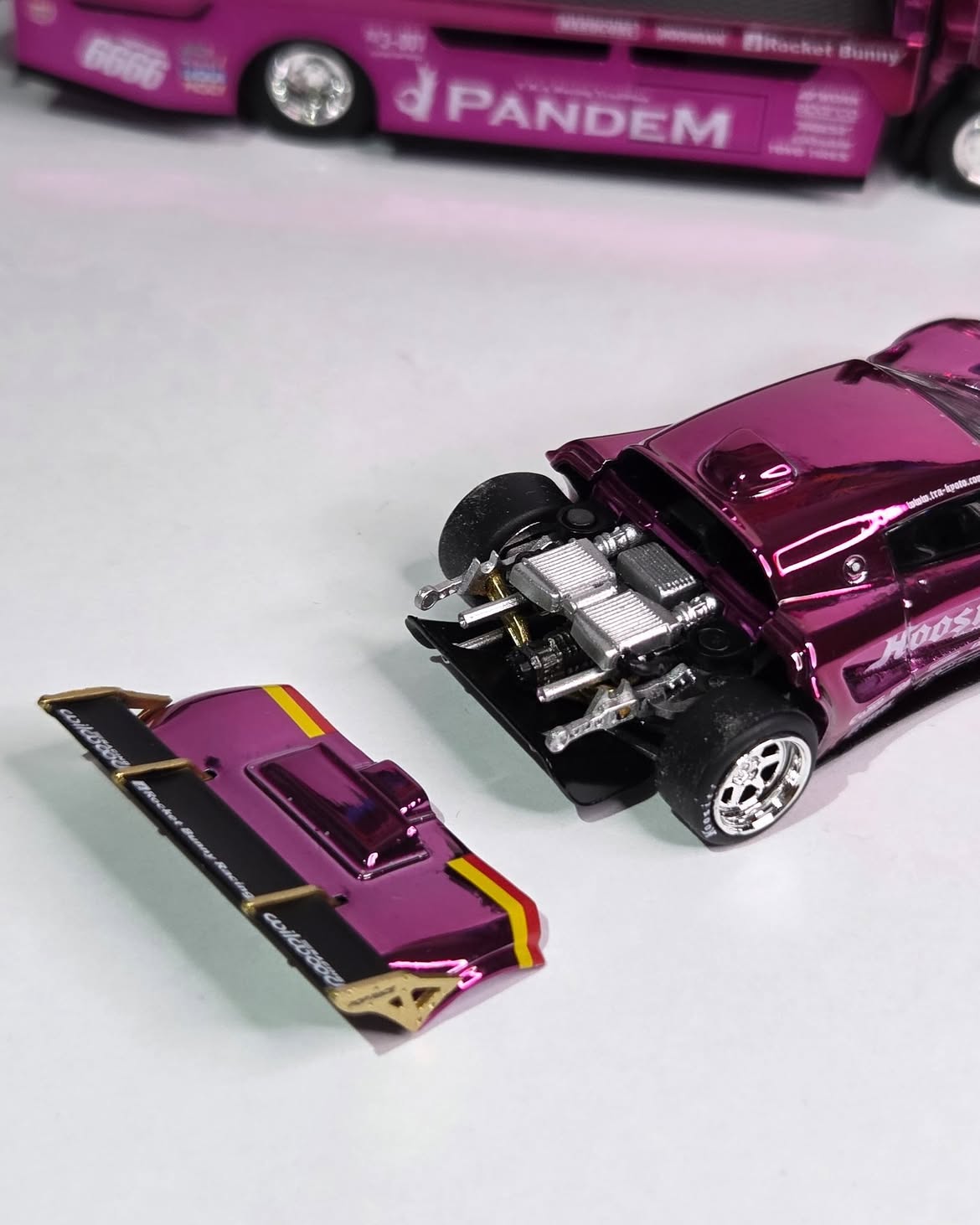 *HEC 2026* Pandem Lotus Elise Pandem Fuso-300 Rocket Bunny Racing, 1:64 Scale (Purple Chrome) — image 3