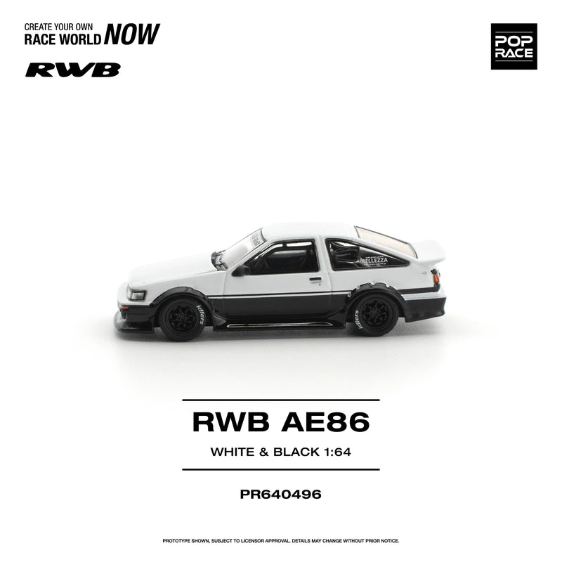 *PRE-ORDER* RWB AE86, 1:64 Scale (White Black) — image 2