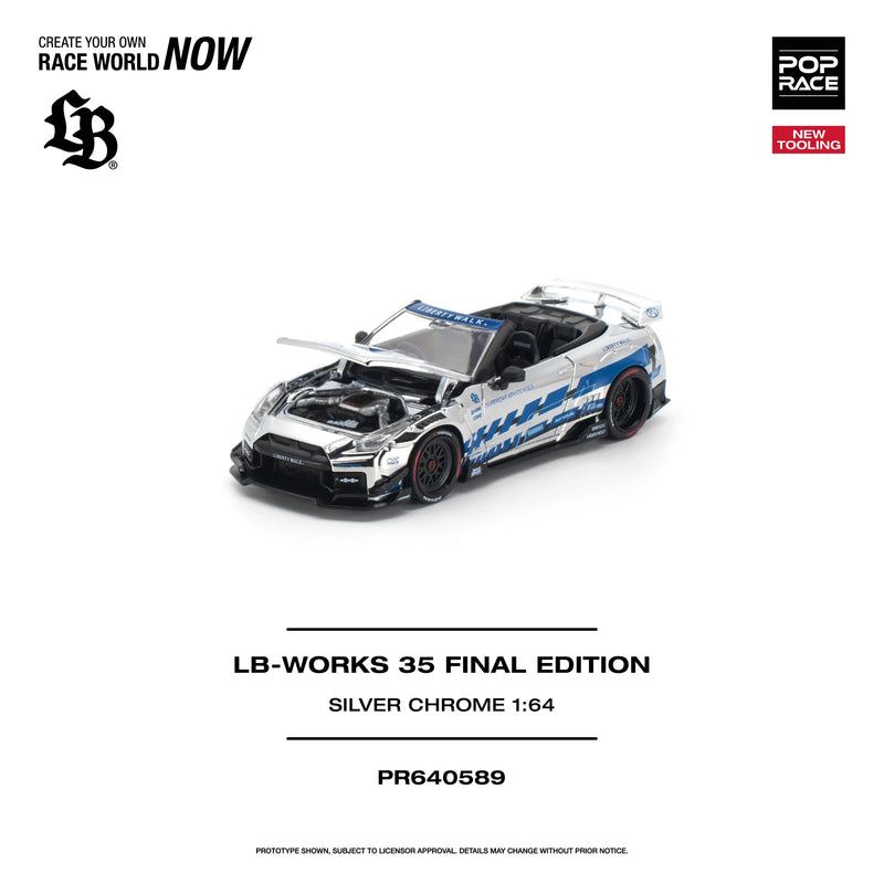 *PRE-ORDER* Nissan GTR diecast Final Edition, 1:64 Scale (Silver Chrome) — image 2