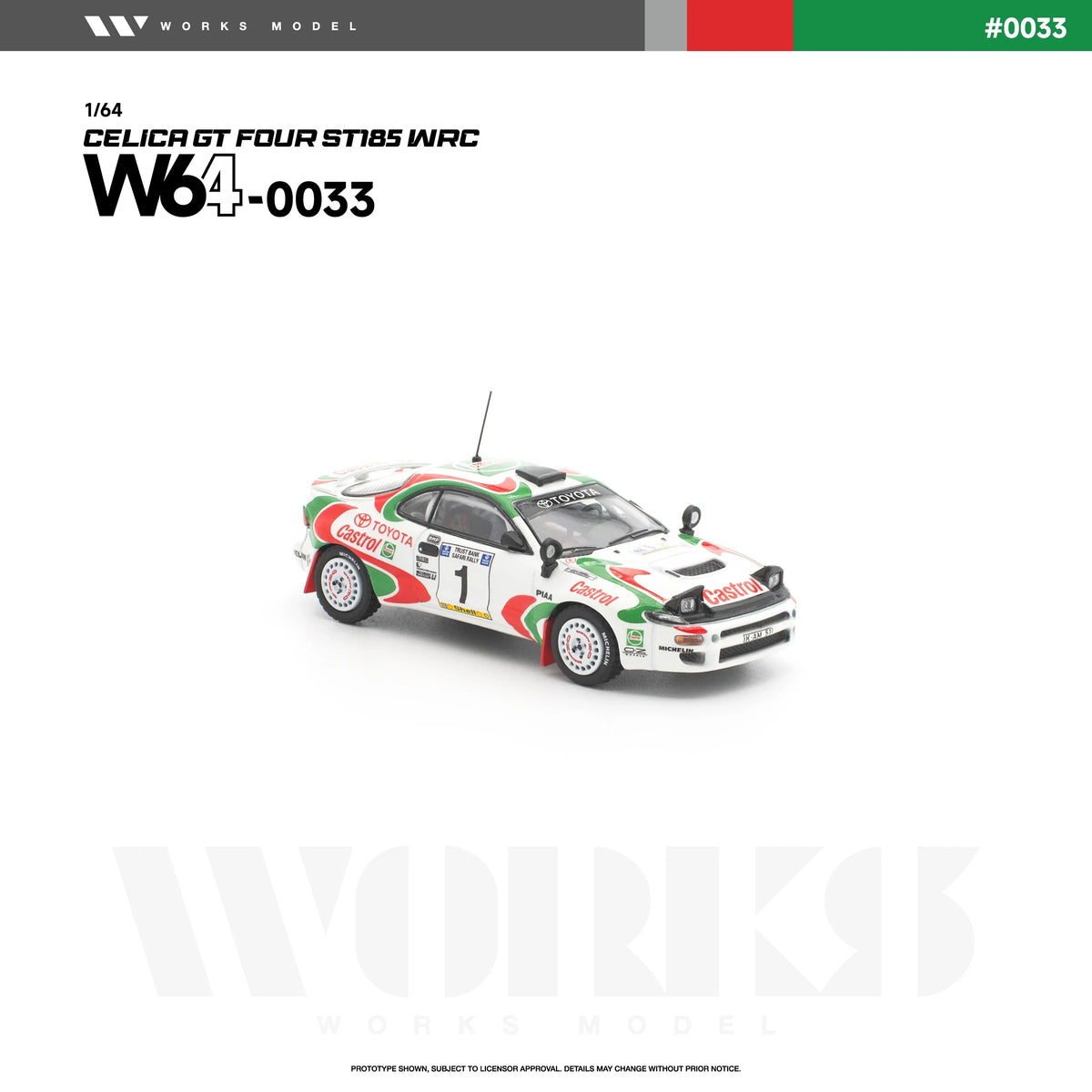 *PRE-ORDER* Toyota Celica GT Four ST185 WRC, 1:64 Scale (White) — image 5
