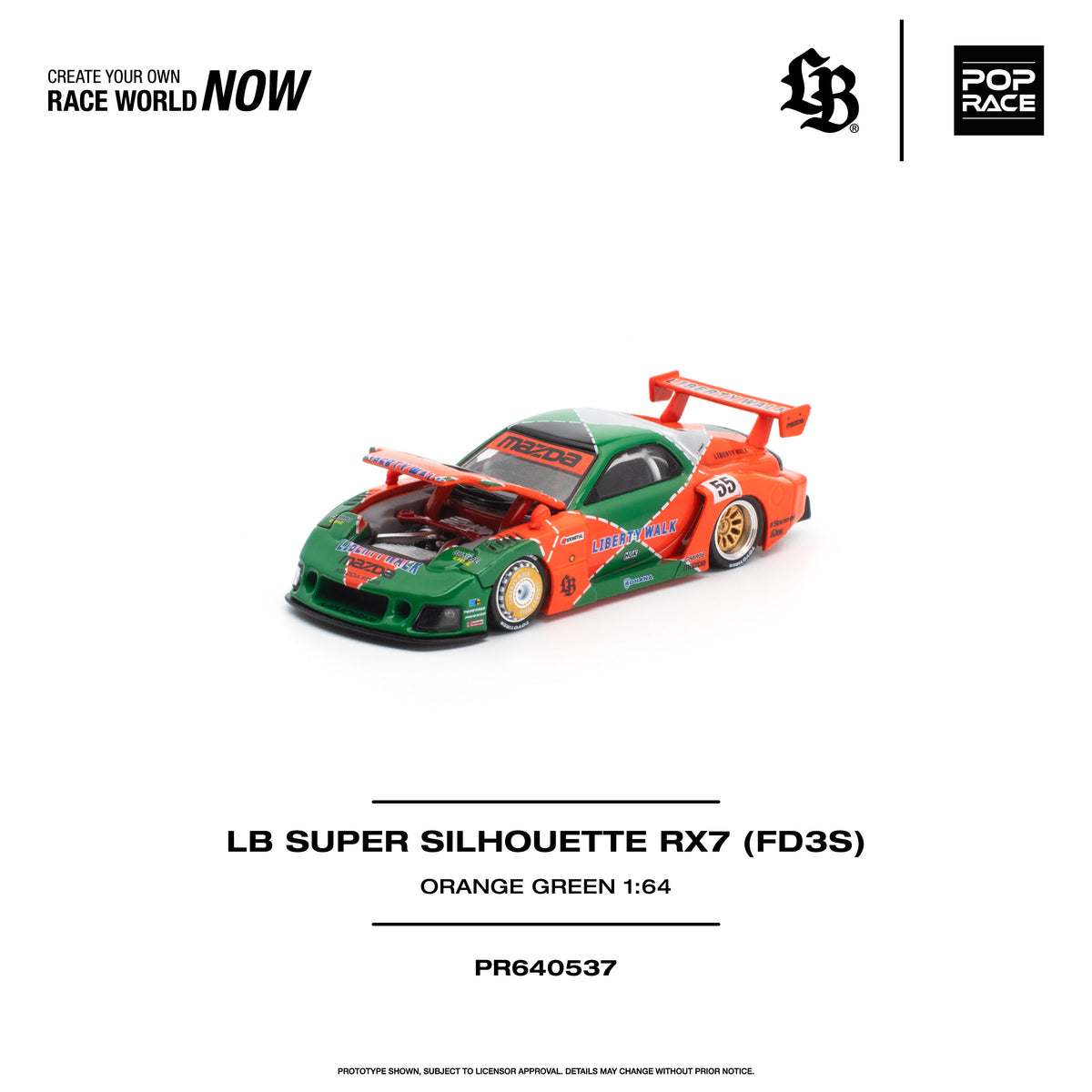 *PRE-ORDER* LB SUPER SILHOUETTE RX7 (FD3S), 1:64 Scale — image 2