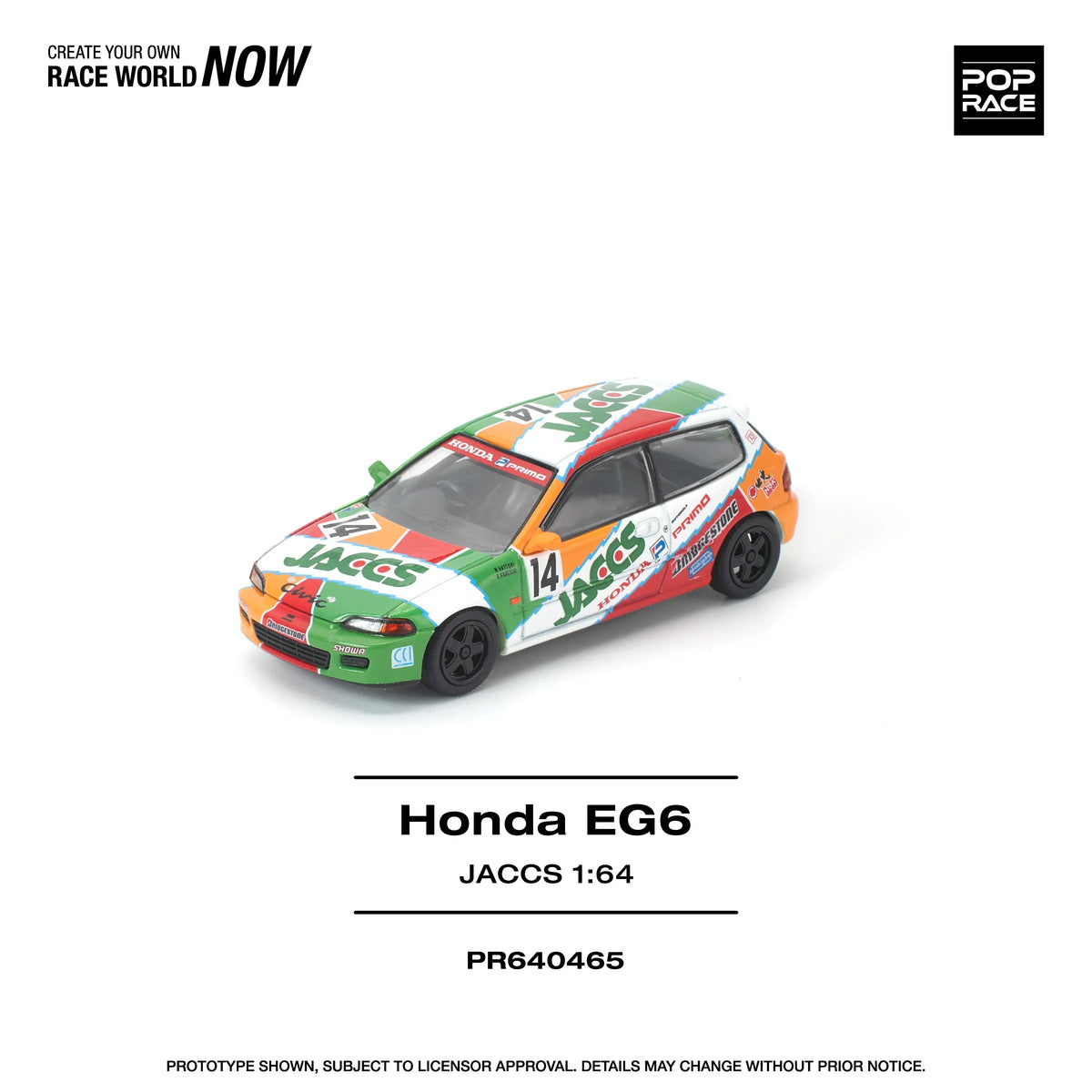 *PRE-ORDER* Honda Civc (EG6) Jaccs, 1:64 Scale — image 1