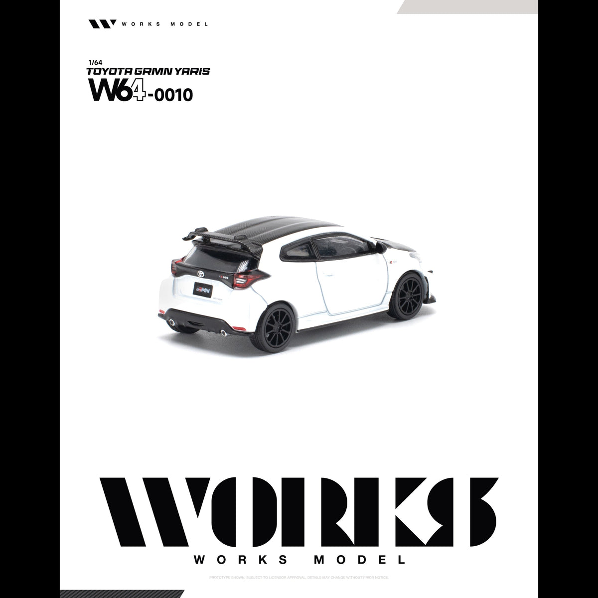 *PRE-ORDER* TOYOTA GRMN YARIS, 1:64 Scale (WHITE) — image 2