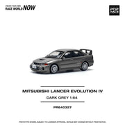 Mitsubishi Lancer Evolution IV Dark Grey, 1:64 Scale (Grey) — image 1