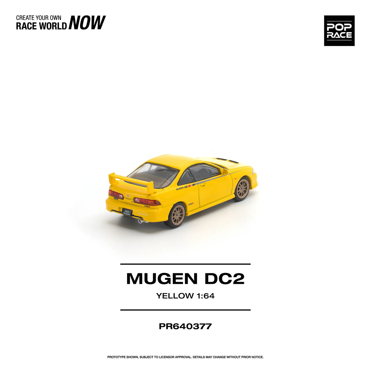 *PRE-ORDER* Nissan Mugen DC2 Yellow, 1:64 Scale — image 5