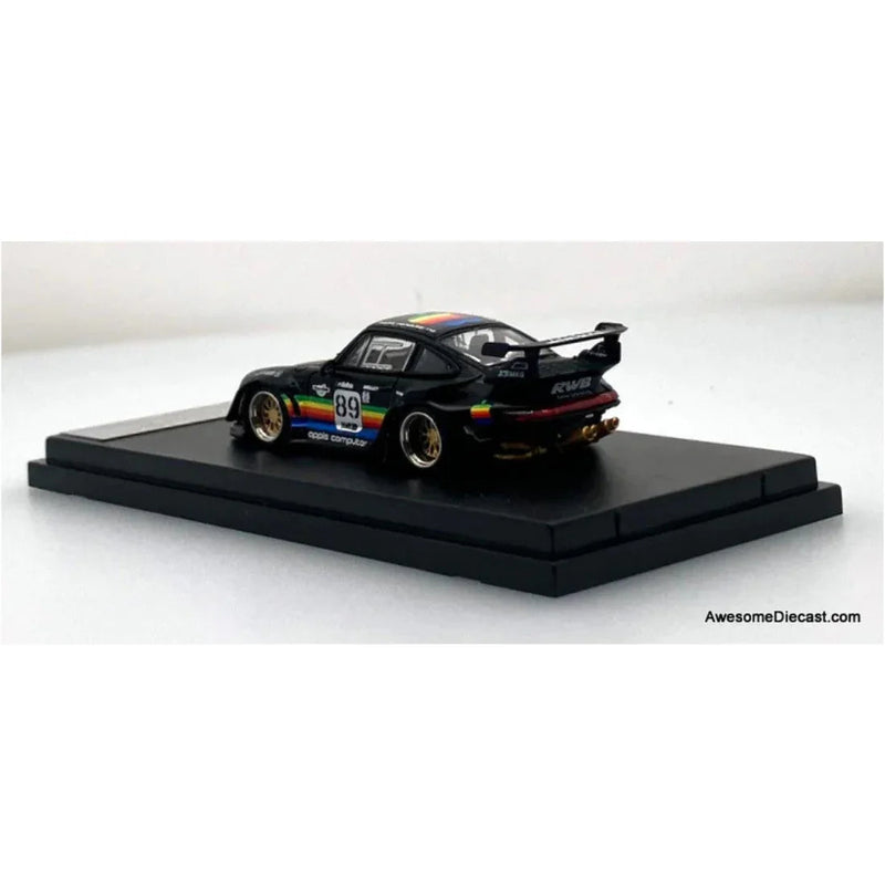 Porsche diecast 911 993#89 Racing Sports Model, 1:64 Scale (Matt Black) (Apple Edition Limited to 499) — image 2
