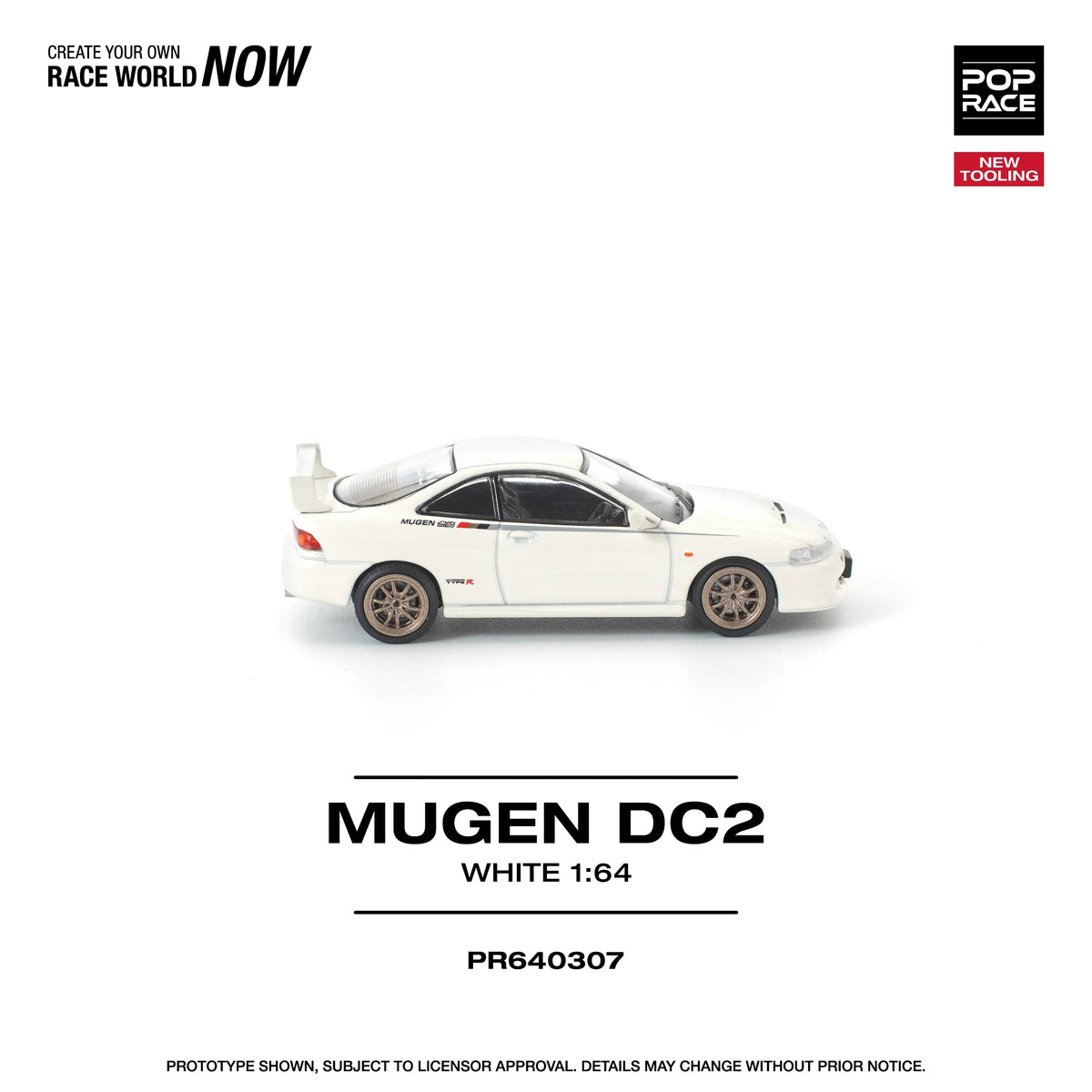 *PRE-ORDER* Mugen DC2 New Tooling, 1:64 Scale (White) — image 5