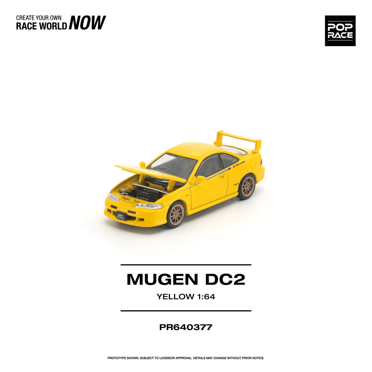 *PRE-ORDER* Nissan Mugen DC2 Yellow, 1:64 Scale — image 7