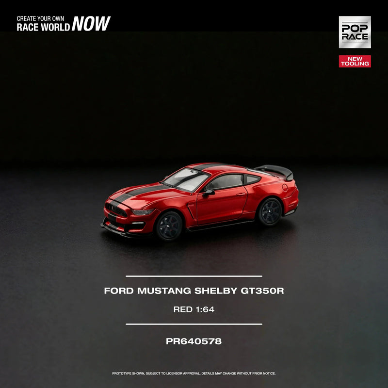 *PRE-ORDER* Ford Mustang Shelby GT350R Race, 1:64 Scale (Red) — image 1