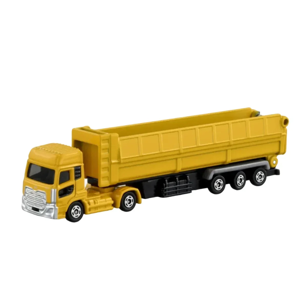 Tomica Long No.147 UD Truck Quon Trailer Dump, 1:89 Scale (Yellow) — image 1