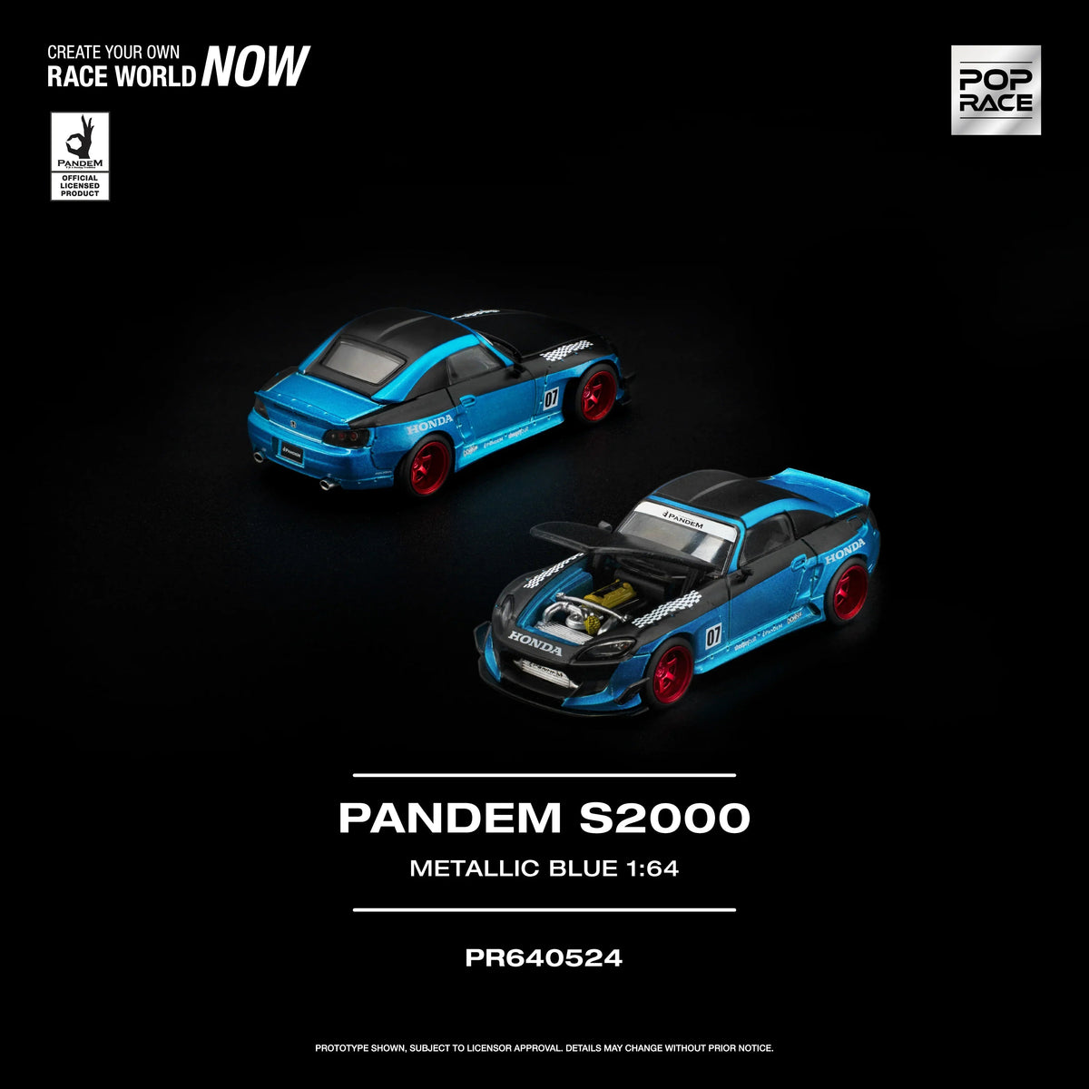 *PRE-ORDER* Pandem S2000 (Metallic Blue), 1:64 Scale — image 4