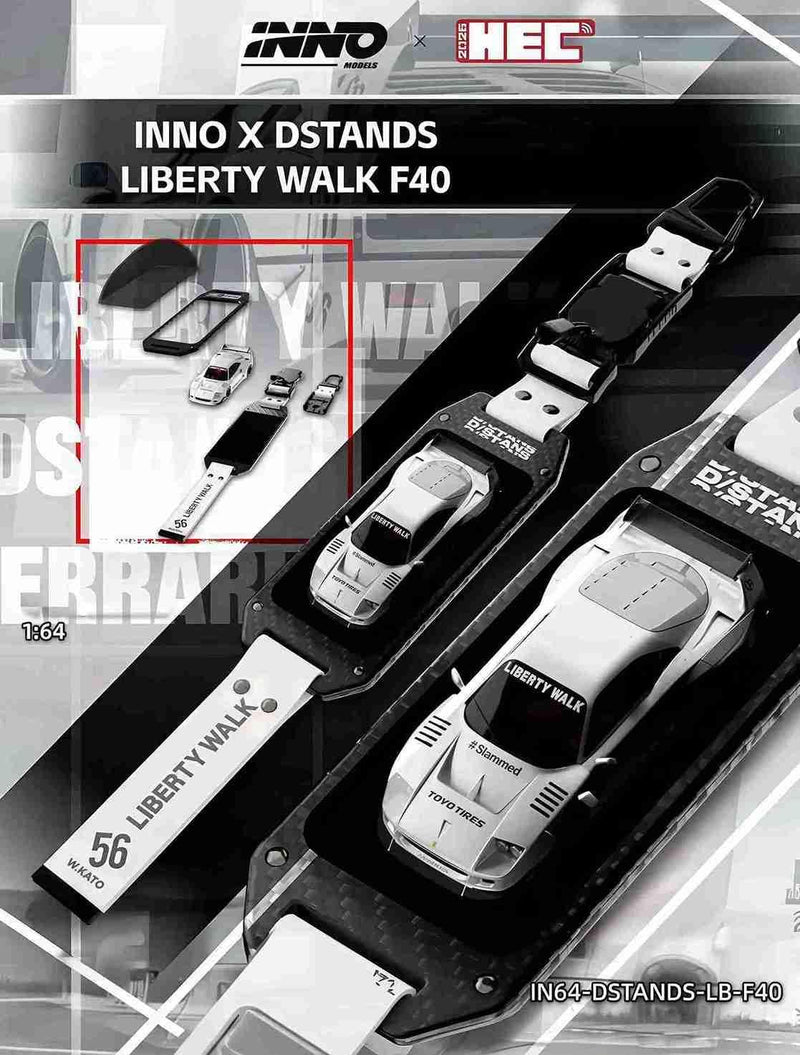 *HEC 2026* Ferrari F40 Liberty Walk D/STANS (White) Chance of Chase Car, 1:64 Scale — image 2