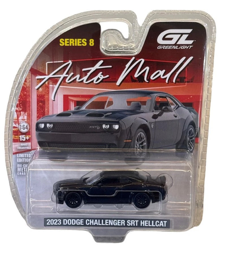 *PRE-ORDER* Auto Mall Series 8 - 2023 Challenger SRT Hellcat Widebody, 1:64 Scale (Black) — image 1