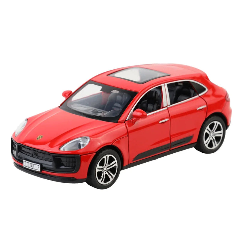 Porsche diecast Macan - Light, Sound with Openable Doors, 1:32 Scale (Red) — image 1