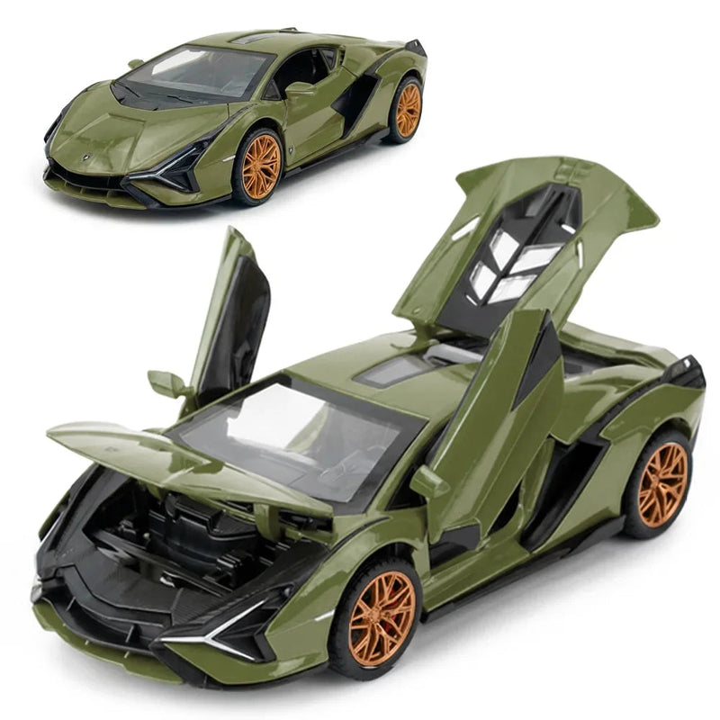 Lamborghini - Light, Sound with Openable Doors, 1:24 Scale (Green) — image 1