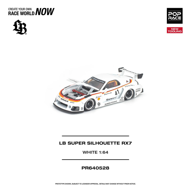 *PRE-ORDER* LB Super Silhouette RX7 (FD3S), 1:64 Scale (White) — image 2