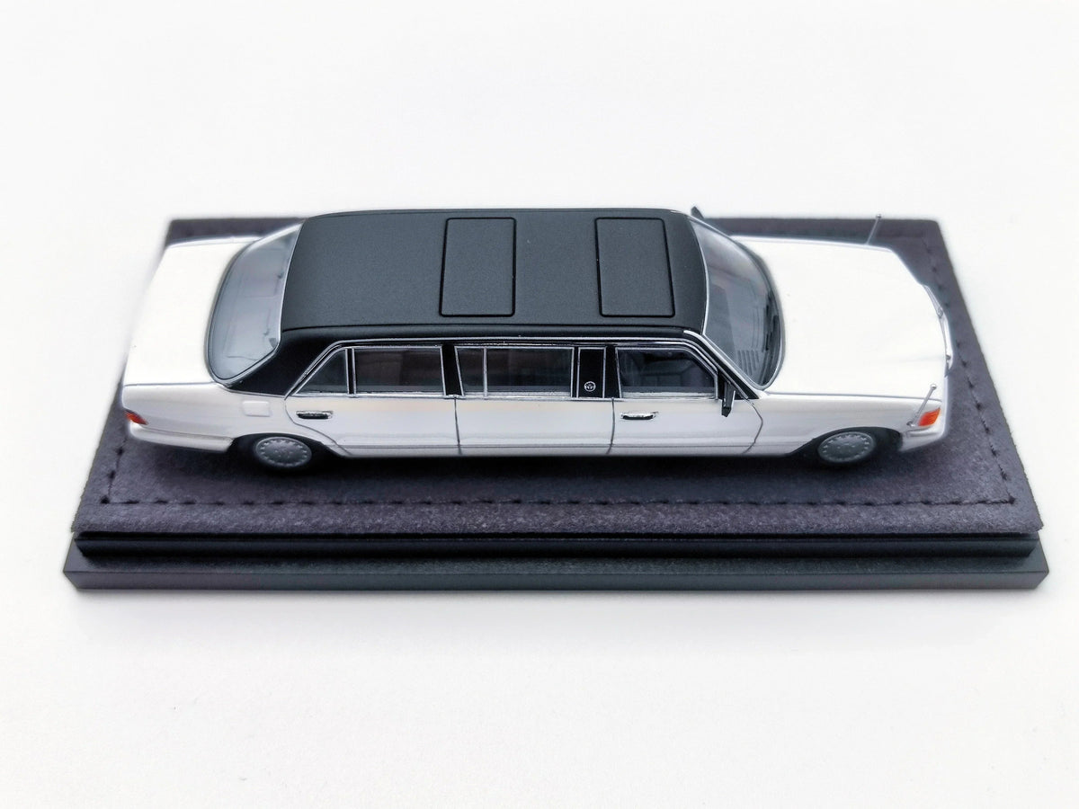 *HEC 2026* Mercedes S-Class W126 44" Limosine Trasco 1000SEL, 1:64 Scale (White) — image 6