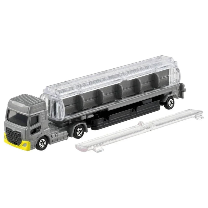 Tomica Long No.136 UD Truck Quon Tank Lorry, 1:89 Scale (Silver) — image 2