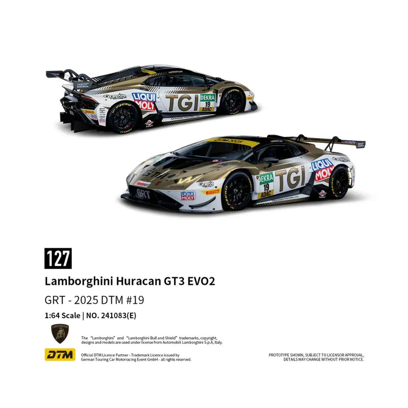 *PRE-ORDER* Lamborghini Huracan GT3 EVO2 - DTM 2025 #19, 1:64 Scale — image 1