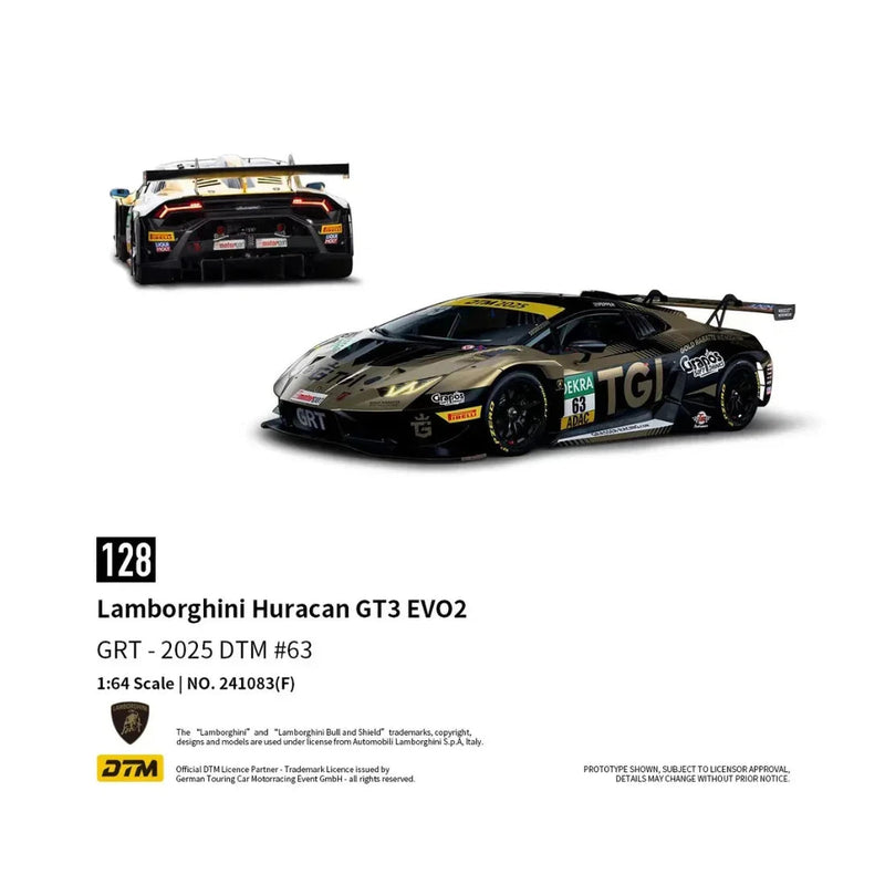 *PRE-ORDER* Lamborghini Huracan GT3 EVO2 - DTM 2025 #63, 1:64 Scale — image 1