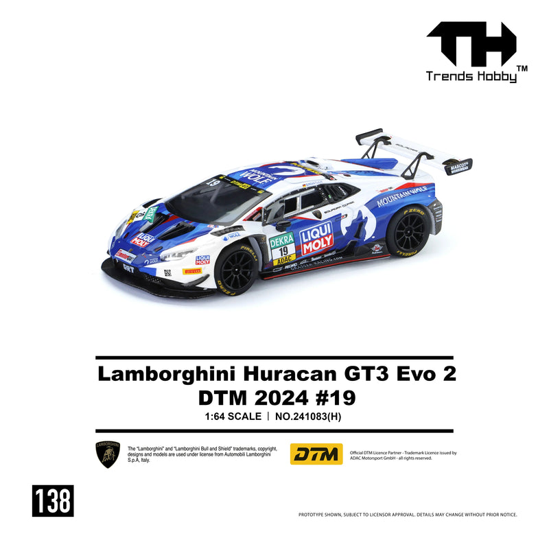 *PRE-ORDER* Lamborghini Huracan GT3 EVO2 - DTM 2024 No.19, 1:64 Scale — image 2