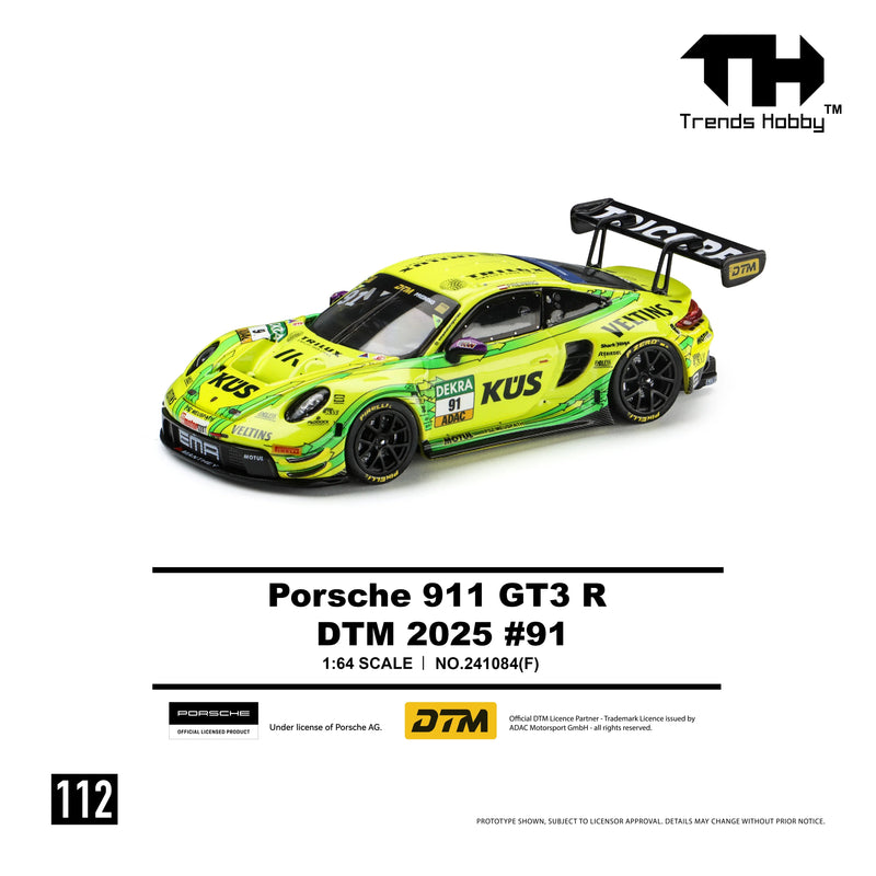 *PRE-ORDER* Porsche diecast 911 GT3 R - DTM 2025 No.91, 1:64 Scale — image 2