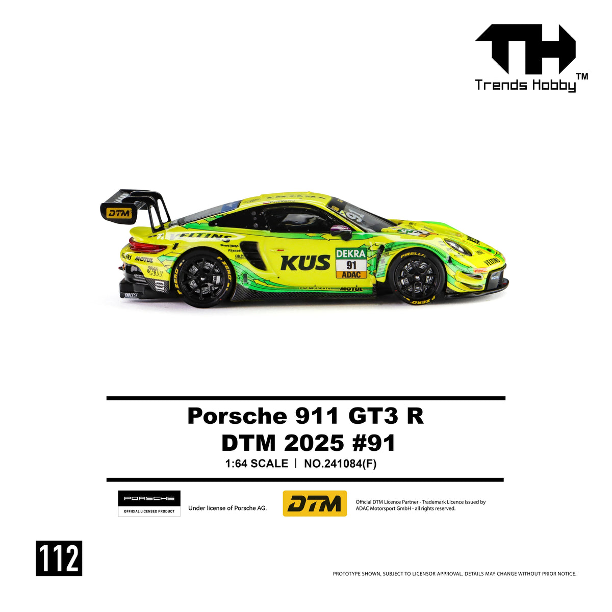 *PRE-ORDER* Porsche diecast 911 GT3 R - DTM 2025 No.91, 1:64 Scale — image 4