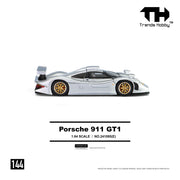 *PRE-ORDER* Porsche diecast 911 GT1 1998, 1:64 Scale (Silver) — image 4