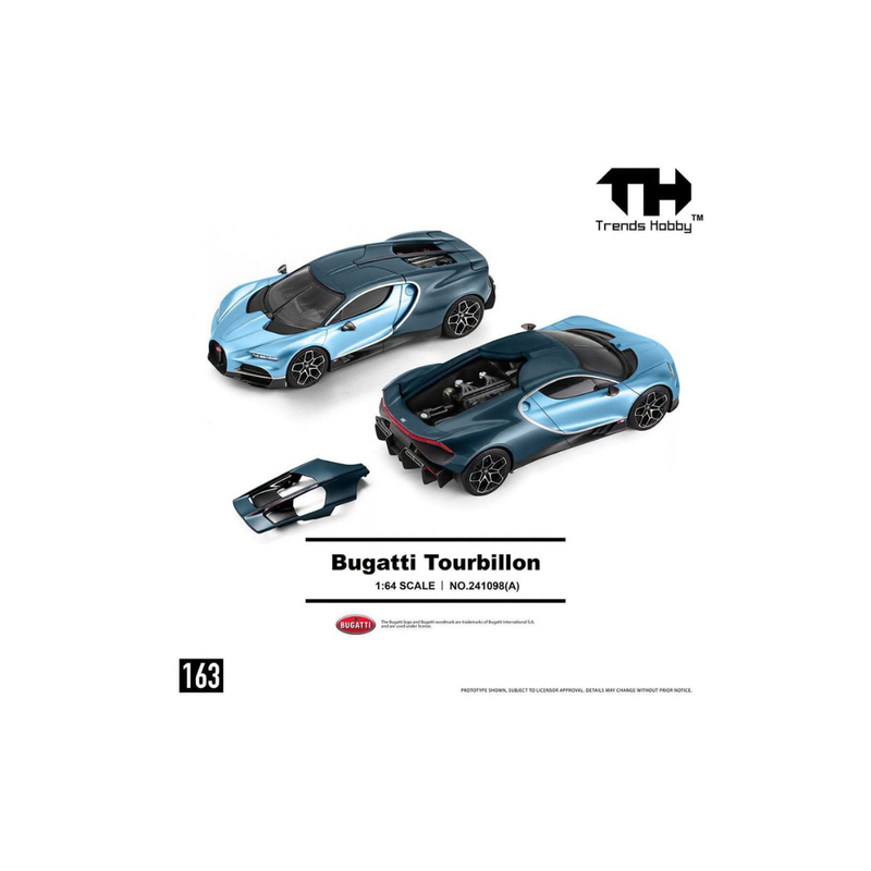 *PRE-ORDER* Bugatti Tourbillon Atlantic Blue, 1:64 Scale — image 1