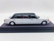 *HEC 2026* Mercedes S-Class W126 44" Limosine Trasco 1000SEL, 1:64 Scale (White) — image 5