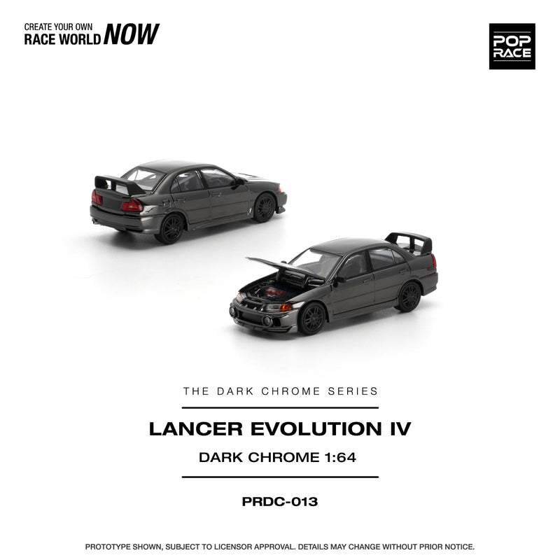 *PRE-ORDER* Lancer Evolution IV Dark Chrome, 1:64 Scale — image 1