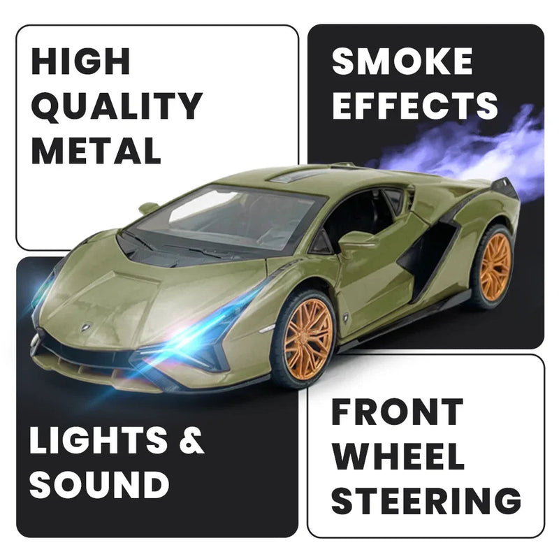 Lamborghini - Light, Sound with Openable Doors, 1:24 Scale (Green) — image 2