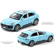 Porsche diecast Macan - Light, Sound with Openable Doors, 1:32 Scale (Blue) — image 2