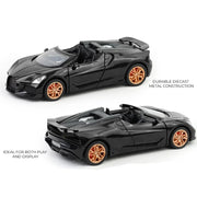 Bugatti Mistral - Light, Sound with Openable Doors, 1:32 Scale (Black) — image 3