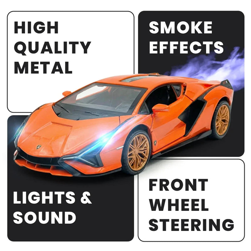Lamborghini - Light, Sound with Openable Doors, 1:24 Scale (Orange) — image 2