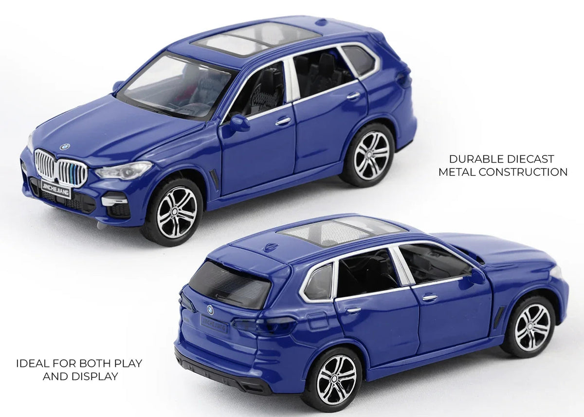 BMW X5 - Light, Sound with Openable Doors, 1:32 Scale (Blue) — image 2