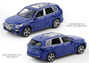 BMW X5 - Light, Sound with Openable Doors, 1:32 Scale (Blue) — image 2