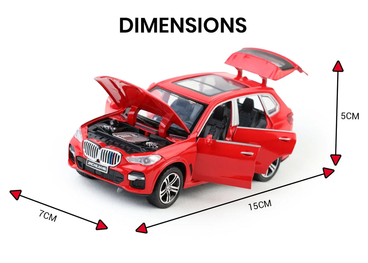 BMW X5 - Light, Sound with Openable Doors, 1:32 Scale (Red) — image 3