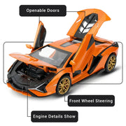 Lamborghini - Light, Sound with Openable Doors, 1:24 Scale (Orange) — image 3
