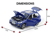 BMW X5 - Light, Sound with Openable Doors, 1:32 Scale (Blue) — image 3