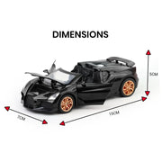 Bugatti Mistral - Light, Sound with Openable Doors, 1:32 Scale (Black) — image 2