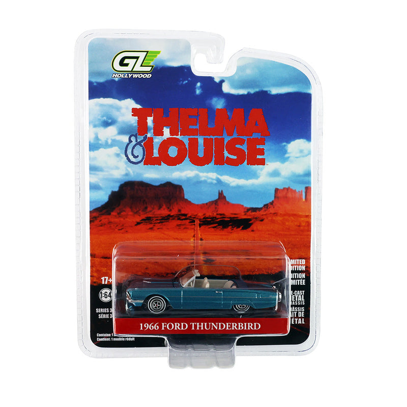*PRE-ORDER* Thelma & Louise (1991) - 1966 Ford Thunderbird Convertible Solid Pack, 1:64 Scale — image 1