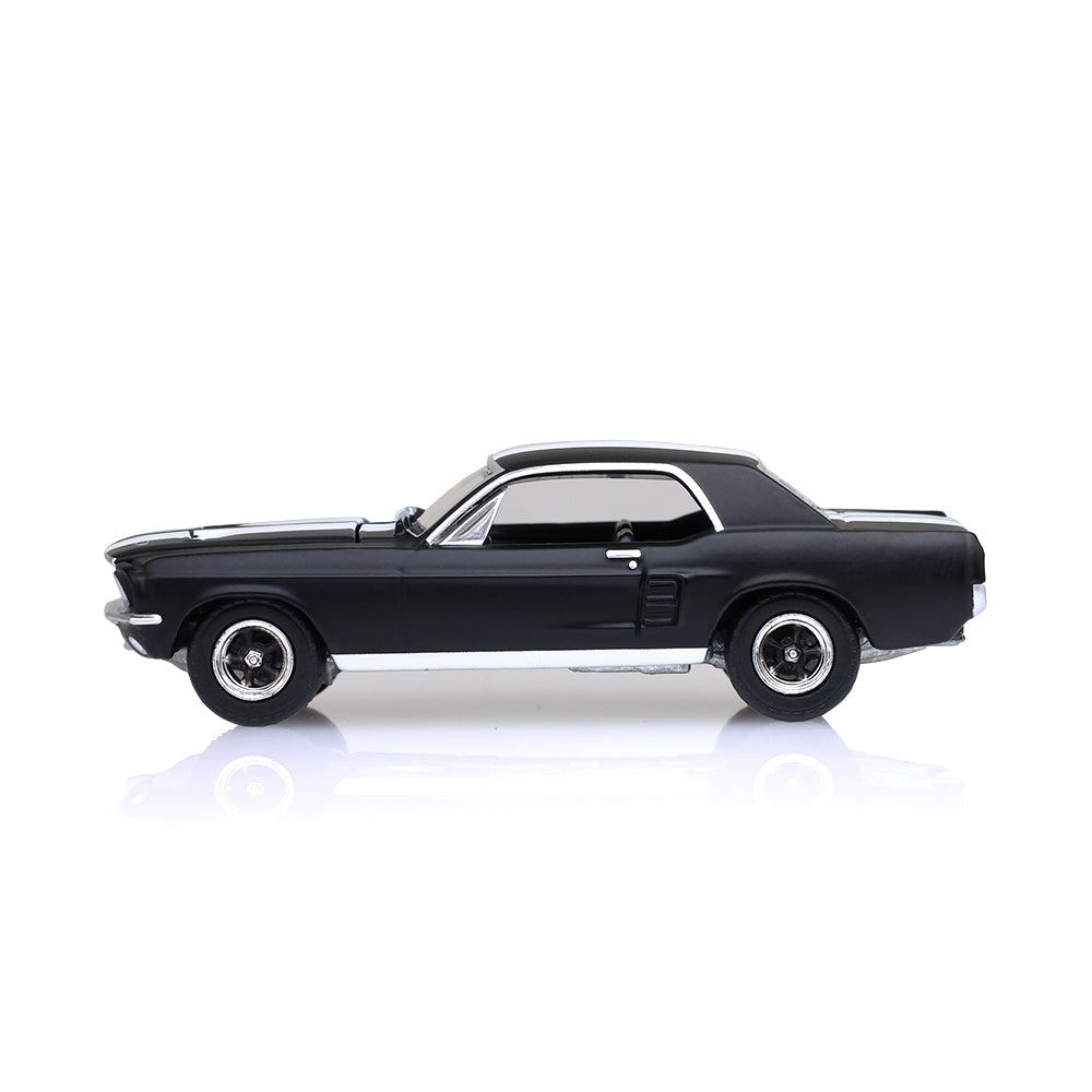 *PRE-ORDER* Hollywood Series 35 - Creed II (2018) - Adonis Creed's 1967 Ford Mustang Coupe - Black with White Stripes Solid Pack, 1:64 Scale — image 3